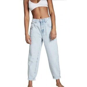Cotton On Light Wash Slouch Mom Jeans Denim Size 6